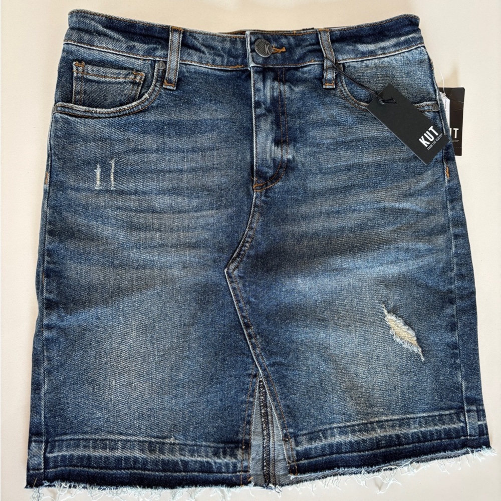 Kut from the Kloth Denim Skirt
